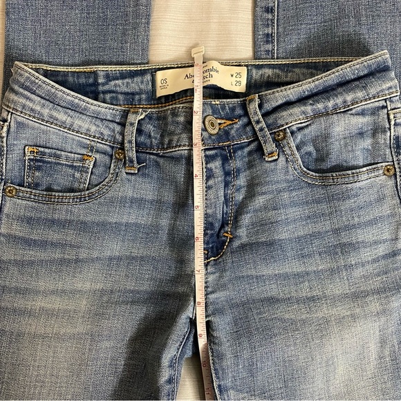 ABERCROMBIE & FITCH Light Blue Jeans Size 0 - Picture 8 of 9
